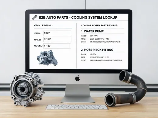 Year make model lookup for cooling-system parts
